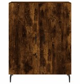VidaXL Dressoir 69,5x34x90 cm bewerkt hout gerookt eikenkleurig