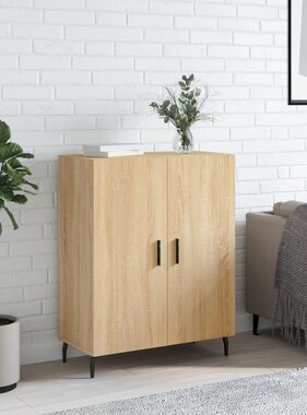 VidaXL Dressoir 69,5x34x90 cm bewerkt hout sonoma eikenkleurig