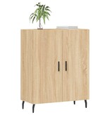 VidaXL Dressoir 69,5x34x90 cm bewerkt hout sonoma eikenkleurig