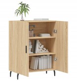 VidaXL Dressoir 69,5x34x90 cm bewerkt hout sonoma eikenkleurig