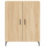 VidaXL Dressoir 69,5x34x90 cm bewerkt hout sonoma eikenkleurig