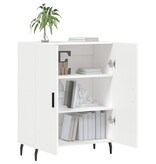 VidaXL Dressoir 69,5x34x90 cm bewerkt hout wit