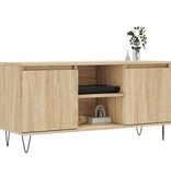VidaXL Tv-meubel 104x35x50 cm bewerkt hout sonoma eikenkleurig