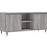 VidaXL Tv-meubel 104x35x50 cm bewerkt hout grijs sonoma eikenkleurig