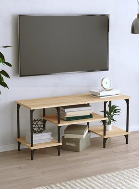 VidaXL Tv-meubel 102x35x45,5 cm bewerkt hout sonoma eikenkleurig