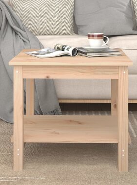 VidaXL Salontafel 50x50x45 cm massief grenenhout