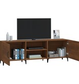 VidaXL Tv-meubel 150x30x50 cm bewerkt hout bruin eikenkleur