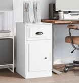 VidaXL Bijzetkast met lade 40x50x75 cm bewerkt hout wit