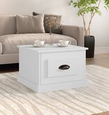 VidaXL Salontafel 50x50x35 cm bewerkt hout wit