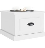 VidaXL Salontafel 50x50x35 cm bewerkt hout wit