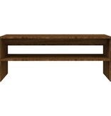 VidaXL Salontafel 100x40x40 cm bewerkt hout bruin eikenkleur