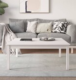 VidaXL Salontafel 100x100x40 cm massief grenenhout wit