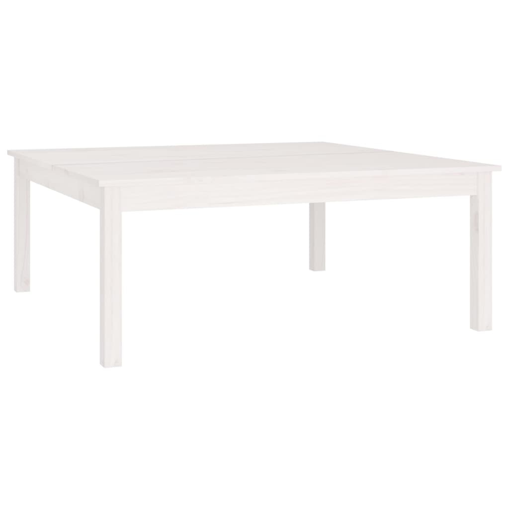 VidaXL Salontafel 100x100x40 cm massief grenenhout wit