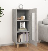 VidaXL Dressoir 34,5x34x90 cm bewerkt hout betongrijs