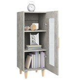 VidaXL Dressoir 34,5x34x90 cm bewerkt hout betongrijs