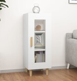 VidaXL Dressoir 34,5x34x90 cm bewerkt hout wit