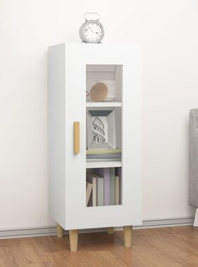 VidaXL Dressoir 34,5x34x90 cm bewerkt hout wit