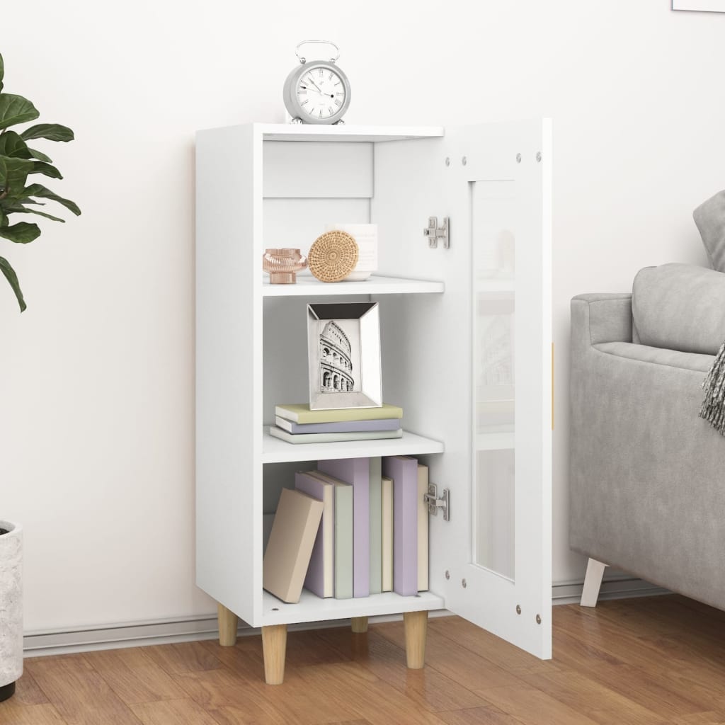 VidaXL Dressoir 34,5x34x90 cm bewerkt hout wit