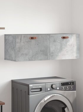VidaXL Wandkast 100x36,5x35 cm bewerkt hout betongrijs