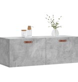 VidaXL Wandkast 100x36,5x35 cm bewerkt hout betongrijs