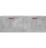 VidaXL Wandkast 100x36,5x35 cm bewerkt hout betongrijs