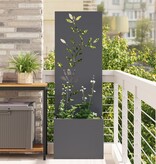 VidaXL Tuinplant met Decoratief Paneel Antraciet 50 x 140 cm