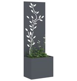 VidaXL Tuinplant met Decoratief Paneel Antraciet 50 x 140 cm