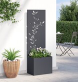 VidaXL Tuinplant met Decoratief Paneel Antraciet 50 x 140 cm