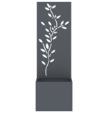 VidaXL Tuinplant met Decoratief Paneel Antraciet 50 x 140 cm