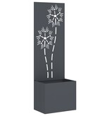 VidaXL Tuinplant met Decoratief Paneel Antraciet 50 x 140 cm