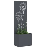 VidaXL Tuinplant met Decoratief Paneel Antraciet 50 x 140 cm