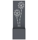 VidaXL Tuinplant met Decoratief Paneel Antraciet 50 x 140 cm