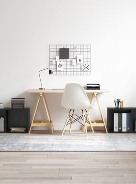 VidaXL TV-kasten - set van 4, Zwart Eiken, 37x35x37 cm, Gelaagd Hout