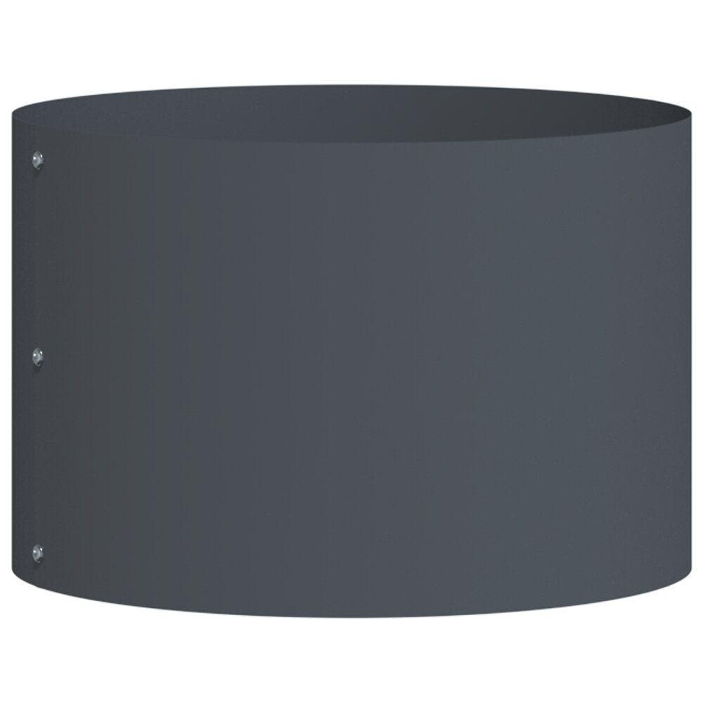 VidaXL Tuinplanten 5 stuks Anthraciet 30x30x20 cm Staal