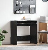 VidaXL Bureau Zwart Eik 77,5x43x79 cm Geengineerd Hout