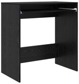 VidaXL Bureau Zwart Eik 77,5x43x79 cm Geengineerd Hout