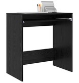 VidaXL Bureau Zwart Eik 77,5x43x79 cm Geengineerd Hout
