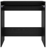 VidaXL Bureau Zwart Eik 77,5x43x79 cm Geengineerd Hout