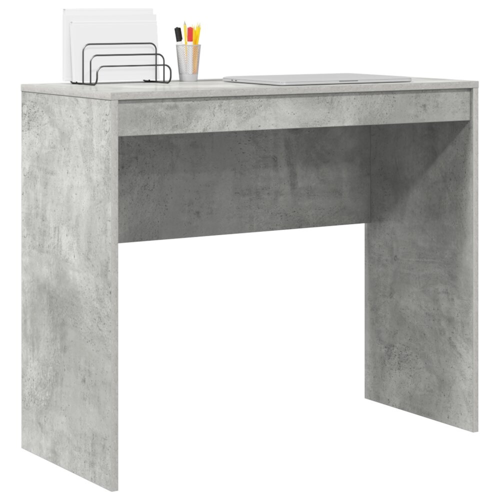 VidaXL Bureau Beton Grijs 90x40x76 cm Houtcomposiet