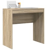 VidaXL Bureau Sonoma Eiken 80x40x76 cm Gelaagd Hout