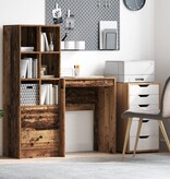 VidaXL Bureau Oud Hout 60x40x76 cm Houtmaterialen