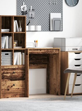 VidaXL Bureau Oud Hout 60x40x76 cm Houtmaterialen