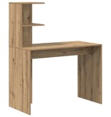 VidaXL Bureau Artisan Eiken 102x50x124 cm Houten Meubel