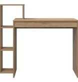 VidaXL Bureau met Opbergruimte Artisan Eiken 100x40x90 cm Geengineerd Hout