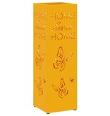 VidaXL Parasolstandaard Mosterdgeel 15,5x15,5x49 cm Staal