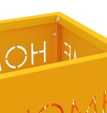 VidaXL Parasolstandaard Mosterdgeel 15,5x15,5x49 cm Staal