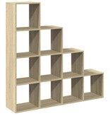 VidaXL Kamerscherm / boekenkast 131,5x29x131,5 cm hout sonoma eiken
