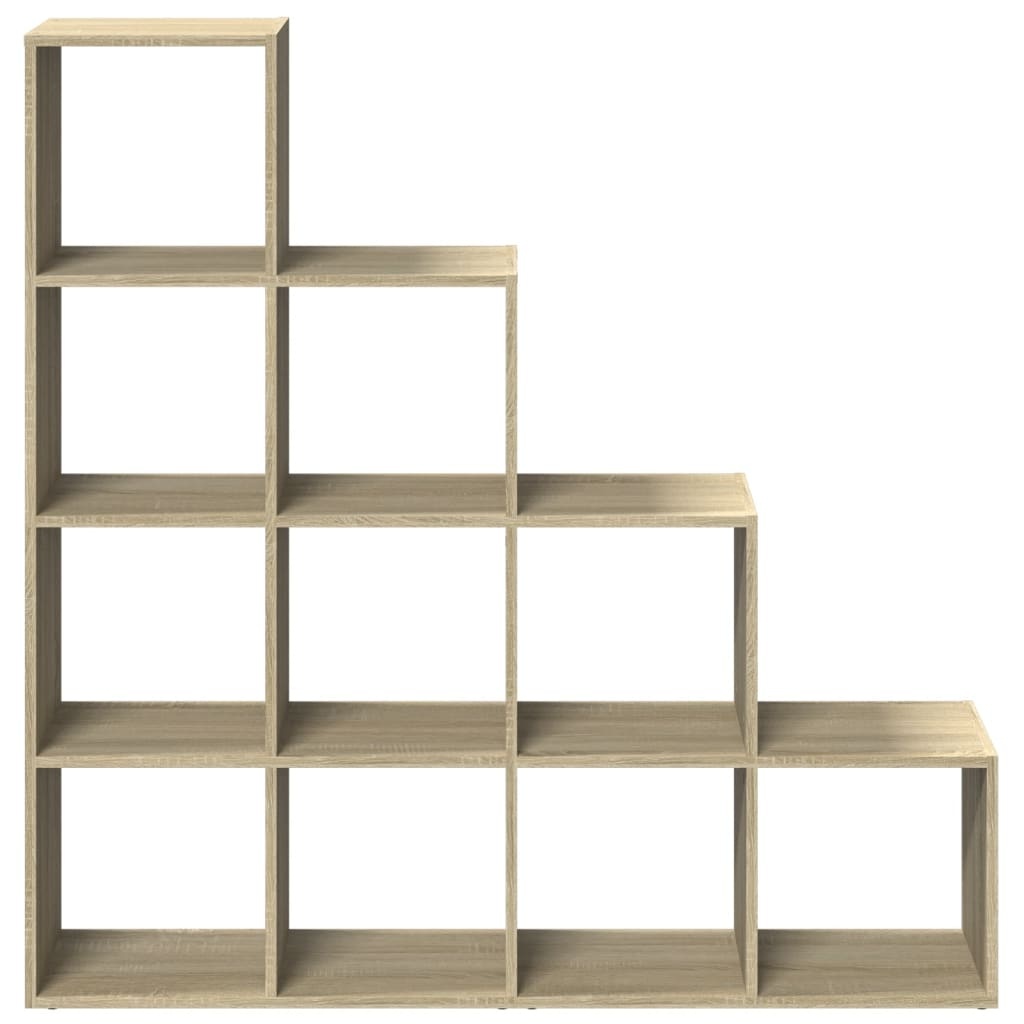 VidaXL Kamerscherm / boekenkast 131,5x29x131,5 cm hout sonoma eiken