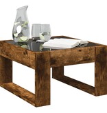 VidaXL Salontafel met Infinity LED 50x53x30 cm gerookt eikenkleurig