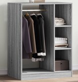 VidaXL Kledingkast 77x48x102 cm bewerkt hout grijs sonoma eikenkleurig